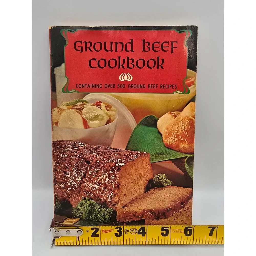 Favorite Recipes Press Ground Beef Cookbook 1967 Vintage‎ Red Good 500+ Recipes